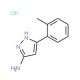 5-o-Tolyl-2H-pyrazol-3-ylamine hydrochloride - chemical structure image