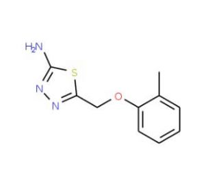 5-o-Tolyloxymethyl-[1,3,4]thiadiazol-2-ylamine - chemical structure image