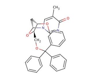5-O-Trityl-2,3&prime;-anhydrothymidine (CAS 25442-42-6 ) - chemical structure image