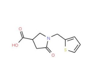 5-Oxo-1-(2-thienylmethyl)pyrrolidine-3-carboxylic acid (CAS 175136-92-2) - chemical structure image