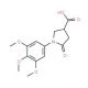 5-Oxo-1-(3,4,5-trimethoxyphenyl)pyrrolidine-3-carboxylic acid - chemical structure image