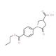 5-oxo-1-[4-(propoxycarbonyl)phenyl]pyrrolidine-3-carboxylic acid - chemical structure image