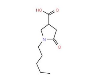 5-Oxo-1-pentylpyrrolidine-3-carboxylic acid - chemical structure image