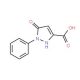5-oxo-1-phenyl-2,5-dihydro-1H-pyrazole-3-carboxylic acid (CAS 49597-17-3) - chemical structure image