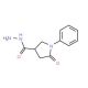 5-oxo-1-phenylpyrrolidine-3-carbohydrazide - chemical structure image