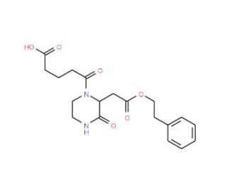 5-Oxo-5-{3-oxo-2-[2-oxo-2-(phenethyloxy)ethyl]-1-piperazinyl}pentanoic acid - chemical structure image