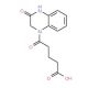 5-Oxo-5-(3-oxo-3,4-dihydro-2H-quinoxalin-1-yl)-pentanoic acid (CAS 436088-60-7) - chemical structure image