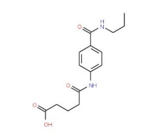 5-Oxo-5-{4-[(propylamino)carbonyl]-anilino}pentanoic acid - chemical structure image
