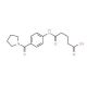 5-Oxo-5-[4-(1-pyrrolidinylcarbonyl)anilino]-pentanoic acid - chemical structure image