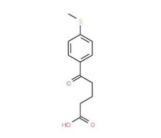 5-Oxo-5-(4-thiomethylphenyl)valeric acid (CAS 845790-49-0) - chemical structure image