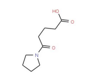 5-Oxo-5-pyrrolidin-1-yl-pentanoic acid (CAS 5724-80-1) - chemical structure image