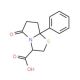 5-oxo-7a-phenylhexahydropyrrolo[2,1-b][1,3]thiazole-3-carboxylic acid - chemical structure image