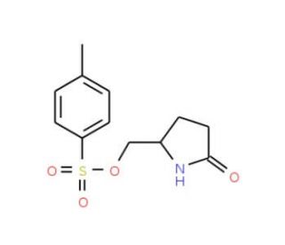 (5-oxopyrrolidin-2-yl)methyl 4-methylbenzenesulfonate (CAS 51693-17-5) - chemical structure image