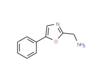 (5-phenyl-1,3-oxazol-2-yl)methylamine - chemical structure image