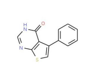5-Phenyl-3H-thieno[2,3-d]pyrimidin-4-one (CAS 35978-39-3) - chemical structure image