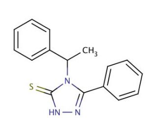 5-phenyl-4-(1-phenylethyl)-4H-1,2,4-triazole-3-thiol - chemical structure image