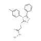 (5-Phenyl-4-p-tolyl-4H-[1,2,4]triazol-3-ylsulfanyl)-acetic acid hydrazide - chemical structure image