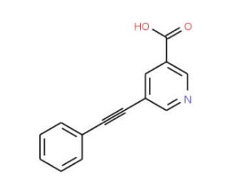 5-(Phenylethynyl)pyridine-3-carboxylic acid (CAS 175203-69-7) - chemical structure image