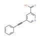 5-(Phenylethynyl)pyridine-3-carboxylic acid (CAS 175203-69-7) - chemical structure image