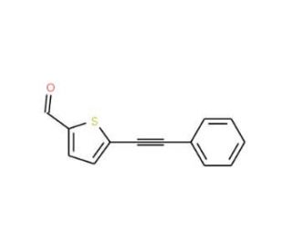 5-(Phenylethynyl)thiophene-2-carboxaldehyde (CAS 17257-10-2) - chemical structure image