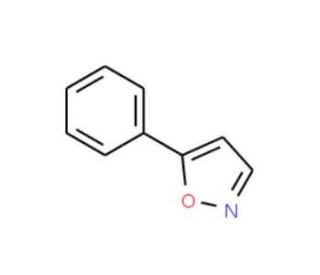 5-Phenylisoxazole (CAS 1006-67-3) - chemical structure image