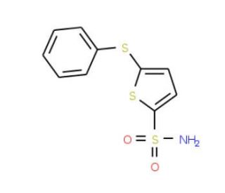 5-(Phenylthio)thiophene-2-sulphonamide (CAS 63031-79-8) - chemical structure image
