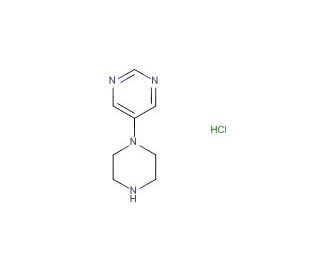 5-(Piperazin-1-yl)pyrimidine hydrochloride (CAS 1429056-39-2) - chemical structure image