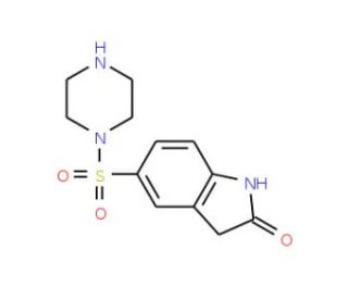 5-(piperazin-1-ylsulfonyl)-1,3-dihydro-2H-indol-2-one - chemical structure image