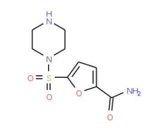 5-(piperazin-1-ylsulfonyl)-2-furamide - chemical structure image
