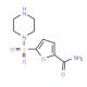 5-(piperazin-1-ylsulfonyl)-2-furamide - chemical structure image