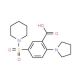 5-(piperidin-1-ylsulfonyl)-2-pyrrolidin-1-ylbenzoic acid (CAS 793727-47-6) - chemical structure image