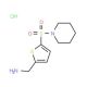 [5-(piperidin-1-ylsulfonyl)thien-2-yl]methylamine hydrochloride - chemical structure image