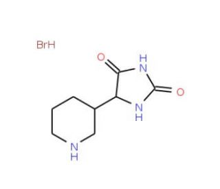 5-(piperidin-3-yl)imidazolidine-2,4-dione hydrobromide - chemical structure image