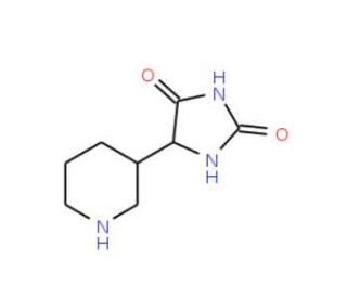 5-(piperidin-3-yl)imidazolidine-2,4-dione - chemical structure image