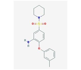 5-(Piperidine-1-sulfonyl)-2-m-tolyloxy-phenylamine - chemical structure image