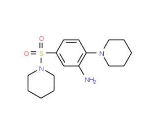 5-(Piperidine-1-sulfonyl)-2-piperidin-1-yl-phenylamine (CAS 59504-48-2) - chemical structure image