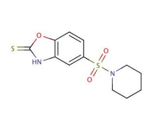 5-(Piperidine-1-sulfonyl)-benzooxazole-2-thiol - chemical structure image