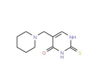 5-(Piperidinomethyl)-2-thioxo-2,3-dihydro-4(1H)-pyrimidinone (CAS 5424-84-0) - chemical structure image