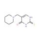 5-(Piperidinomethyl)-2-thioxo-2,3-dihydro-4(1H)-pyrimidinone (CAS 5424-84-0) - chemical structure image