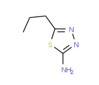 5-propyl-1,3,4-thiadiazol-2-amine (CAS 39223-04-6) - chemical structure image