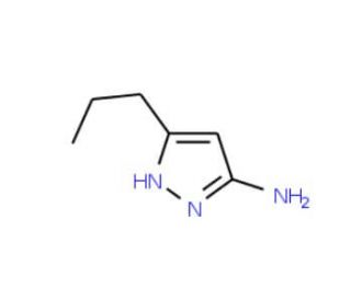 5-Propyl-1H-pyrazol-3-ylamine (CAS 126748-58-1) - chemical structure image