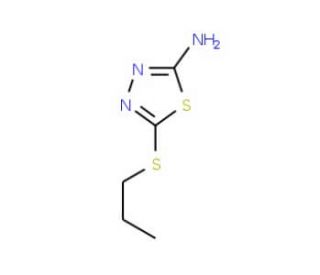 5-(propylthio)-1,3,4-thiadiazol-2-amine (CAS 30062-49-8) - chemical structure image
