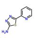 5-(pyridin-2-yl)-1,3,4-thiadiazol-2-amine - chemical structure image