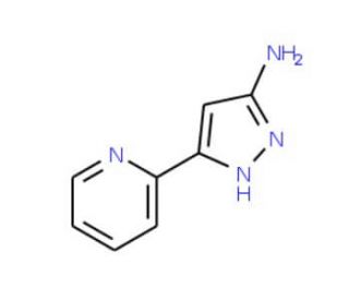 5-Pyridin-2-yl-2H-pyrazol-3-ylamine (CAS 92352-29-9) - chemical structure image