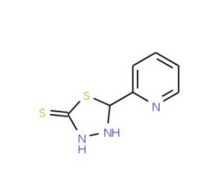 5-(Pyridin-2-yl)-4,5-dihydro-1,3,4-thiadiazole-2-thiol (CAS 5757-43-7) - chemical structure image