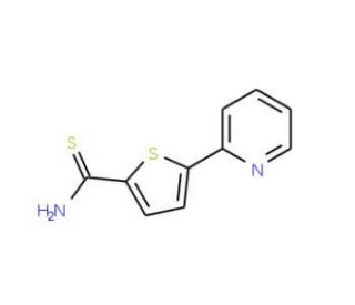 5-(Pyridin-2-yl)thiophene-2-carbothioamide (CAS 306934-91-8) - chemical structure image