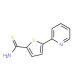 5-(Pyridin-2-yl)thiophene-2-carbothioamide (CAS 306934-91-8) - chemical structure image