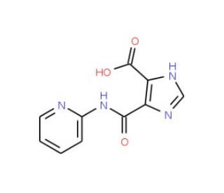 5-(Pyridin-2-ylcarbamoyl)-3H-imidazole-4-carboxylic acid (CAS 436088-75-4) - chemical structure image