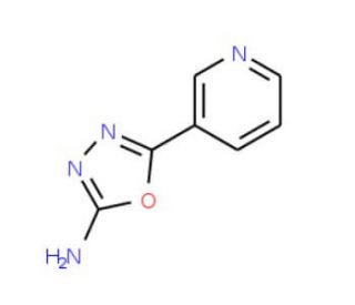5-Pyridin-3-yl-1,3,4-oxadiazol-2-ylamine (CAS 5711-73-9) - chemical structure image