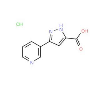 5-Pyridin-3-yl-1H-pyrazole-3-carboxylic acid hydrochloride - chemical structure image